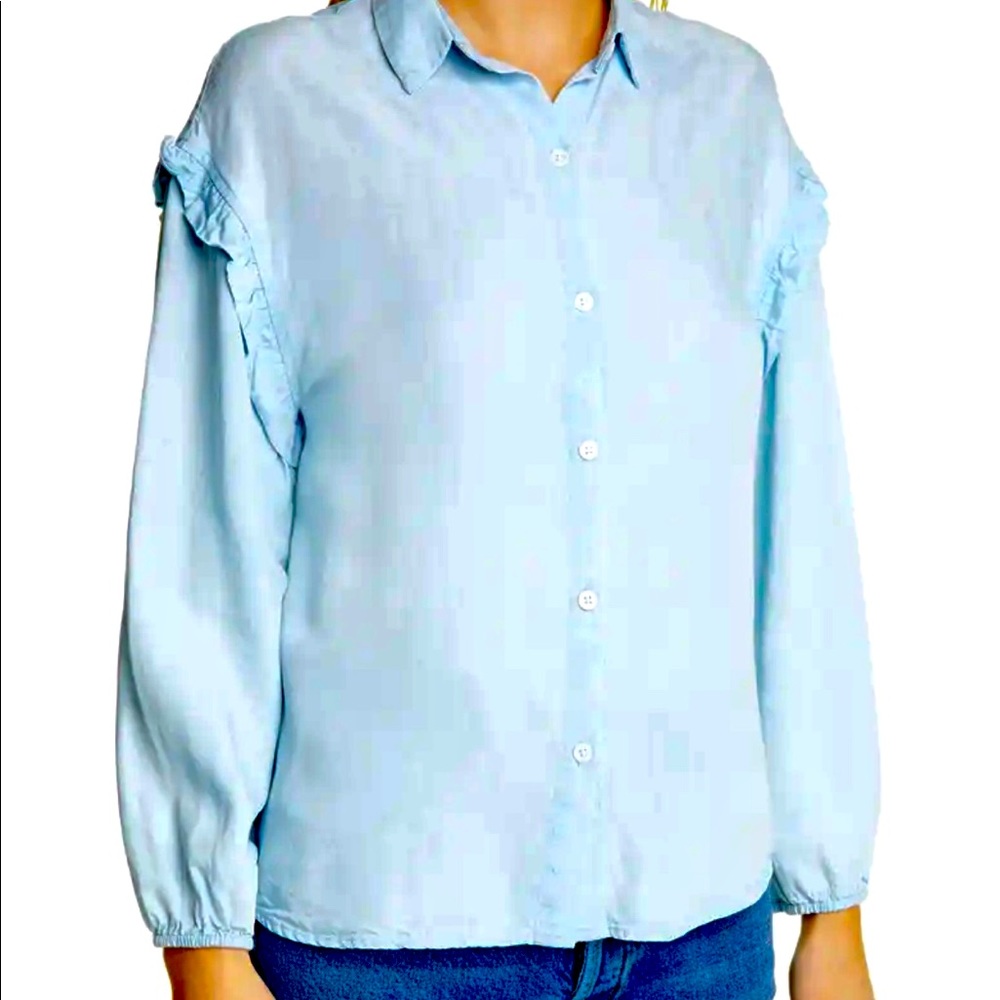 Rails Button Down Chambray Size L - image 1